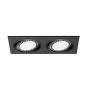 Zuma Line Boxy DL 2 - spot encastré 2L - 350 x 180 mm, 315 x 155 format encastré - noir