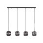 Brilliant Crosstown - lampe suspendue - 110 x 16,5 x 106 cm - brun foncé et noir