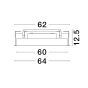 Nova Luce Perfect Profile Trimless - spot encastré - Ø 640 mm, 670 mm encastré - 40W LED dimmable incl. - 3000K - noir