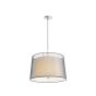 Faro Saba - lampe suspendue - Ø 47 x 50 cm - noir et nickel