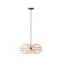 Brilliant Busan - lampe suspendue - Ø 48 x 100 cm - brun clair et noir