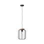 Brilliant Tosh - lampe suspendue - Ø 25 x 147 cm - noir et brun