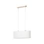 Brilliant Galance - lampe suspendue - 70 x 26 x 118 cm - blanc et marron clair