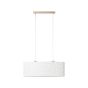 Brilliant Galance - lampe suspendue - 70 x 26 x 118 cm - blanc et marron clair