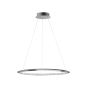 Nova Luce Netuno - lampe suspendue - Ø 60 x 120 cm - 32W LED dimmable incl. - chrome