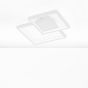 Nova Luce Porto - plafonnier - 32 x 32 x 6 cm - 19W LED incl. - blanc sable