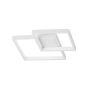 Nova Luce Porto - plafonnier - 32 x 32 x 6 cm - 19W LED incl. - blanc sable