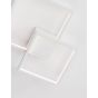 Nova Luce Porto - plafonnier - 32 x 32 x 6 cm - 19W LED incl. - blanc sable