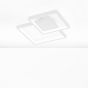 Nova Luce Porto - plafonnier - 32 x 32 x 6 cm - 19W LED incl. - blanc sable