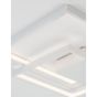 Nova Luce Porto - plafonnier - 42,5 x 42,5 x 6 cm - 30W LED dimmable incl. - blanc sable