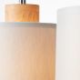 Brilliant Vonnie - lampe suspendue - 80 x 13 x 111 cm - gris et marron clair