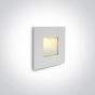 ONE Light Indoor/outdoor Dark Light Wall Recessed - applique murale encastrée - 8,5 x 8,5 x 3,2 cm - 1W LED incl. - IP44 - blanc