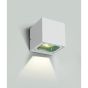 ONE Light Cube Wall Lights - appliques murales d'extérieur - 10 x 10 x 10 cm - 6W LED incl. - IP65 - blanc