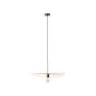 Brilliant Malty - lampe suspendue - Ø 60 x 120 cm - noir et marron clair