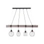 Brilliant Karlen - lampe suspendue - 115 x 19 x 216 cm - noir et gris