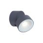 Lutec Trumpet - Applique d'extérieur - 8,7 x 8,5 x 10 cm - 6,7W LED incl. - IP54 - gris anthracite