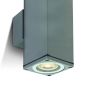 ONE Light GU10 Outdoor Cubes - applique murale d'extérieur - 6,3 x 6,3 x 19,6 cm - IP54 - gris