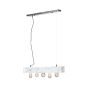 Brilliant Vagos - lampe suspendue - 80 x 10 x 110 cm - noir et blanc