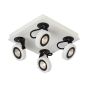 Lucide Teres-led - spot en saillie - 21 x 12 cm - 4 x 5W LED dimmable incl. - blanc