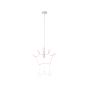 Brilliant Cherri - lampe suspendue - 42,5 x 10 x 147 cm - rose et blanc