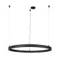 Nova Luce Loop 02 - profilé suspendu magnétique rond - Ø 120 x 120 cm - noir