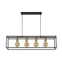 Lucide Ruben - lampe suspendue - 92 x 22 x 152 cm - noir