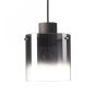 Brilliant Beth - lampe suspendue - Ø 20 x 120 cm - café et verre fumé