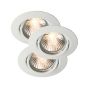 Nordlux Triton - set de 3 - Ø 90 mm, Ø 75 mm encastrable - IP23 - blanc