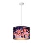 Lucide K3 - lampe suspendue pour enfants - Ø 30 x 150 cm - violet