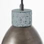 Brilliant Lapas - lampe suspendue - 100 x 16 x 130 cm - acier gris et noir