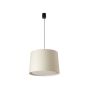 Faro Conga - lampe suspendue - Ø 40 x 30 cm - beige et noir