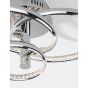 Nova Luce Netuno - plafonnier - Ø 45 x 22 cm - 30W LED dimmable incl. - chrome