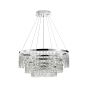 Nova Luce Adelio - lampe suspendue - Ø 80 x 135 cm - 108W LED incl. - chrome