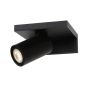 Lucide Blyth - applique murale - 15 x 15 x 13 cm - 5W LED dimmable incl - noir