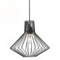 Brilliant Dalma - lampe suspendue - Ø 30 x 180 cm - noir mat