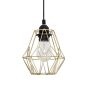 Nova Luce Isabella - lampe suspendue - Ø 15 x 140 cm - laiton