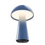 Century Italia Coco - lampe de table d'extérieur sans fil avec station de charge - Ø 16 x 25,5 cm - 1,5W LED dimmable incl. - IP44 - bleu