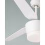 Nova Luce Monsoon - ventilateur de plafond avec lumière et télécommande - Ø 132 x 51 cm - 18W LED incl. - blanc