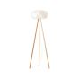 Brilliant Addi - lampadaire - 68 x 150 cm - blanc et marron clair