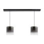 Lucide Owino - lampe suspendue - 100 x 20 x 150 cm - 2 x 5W LED dimmable incl. - fumé