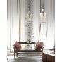 Nova Luce Chicago - lampe suspendue - Ø 12 x 260 cm - laiton