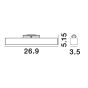 Nova Luce Buxton L - luminaire sur rail magnétique - 26,9 x 3,5 x 5,2 - 22W LED incl. - blanc chaud couleur de lumière - noir