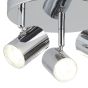 Searchlight Rollo - spot apparent 3L - Ø 26 x 12 cm - 3 x 4W LED dimmable incl - chrome