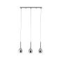 Brilliant Hadan - lampe suspendue - 66 x 16 x 120 cm - chrome