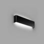 Faro Nash - applique murale - 37 x 4 x 9 cm - 16W LED incl - noir mat