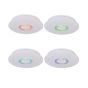 Brilliant Donata - applique/plafonnier avec haut-parleur Bluetooth - Ø 36,5 x 7,5 cm - gradateur à 4 niveaux - 12W + 3W LED incl. - blanc - RGB