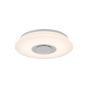 Brilliant Donata - applique/plafonnier avec haut-parleur Bluetooth - Ø 36,5 x 7,5 cm - gradateur à 4 niveaux - 12W + 3W LED incl. - blanc - RGB