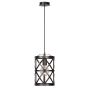 Lucide Castello I - lampe suspendue - Ø 22 x 125 cm - gris fer