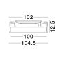 Nova Luce Perfect Profile Trimless - spot encastré sur télécommande (excl.) - Ø 1045 mm, 1030 mm encastré - 120W LED dimmable incl. - 2700K-6000K - noir