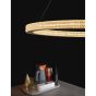 Nova Luce Fiore - lampe suspendue -Ø 80 x 120 cm - 80W dimmable LED incl - antique gold brass